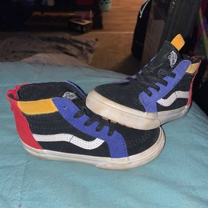Vans Sk8 Hi Zip Mte Black Surf the Web Baby Toddler Sz 9